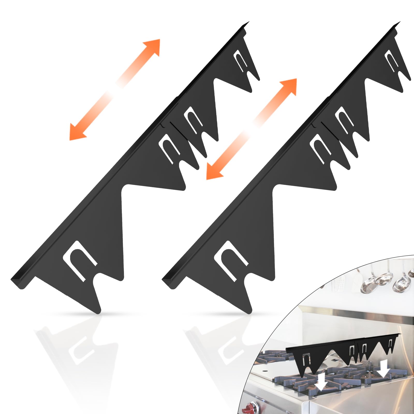 HASTHIP 4Pcs Stainless Steel Stove Gap Covers, Heat Resistant Oven Gap Filler Seals Gaps Between Stovetop and Counter, Easy to Clean Stove Gap Guard (13.8 HASTHIP 4Pcs Stainless Steel Stove Gap Covers, Heat Resistant Oven Gap Filler Seals Gaps Between Stovetop and Counter, Easy to Clean Stove Gap Guard (13.8
